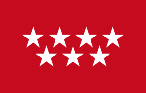 Flag of Madrid, Spain Flag of Madrid, Spain