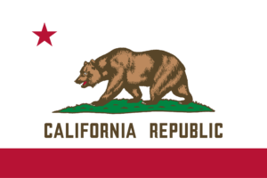 Flag ov California, USA