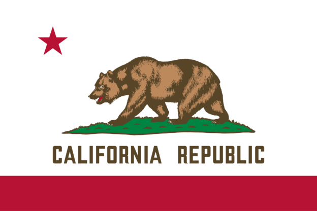 Flag ov California, USA