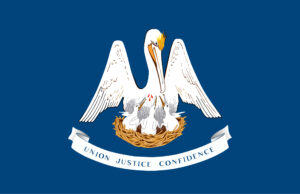 Flag of Louisiana, USA