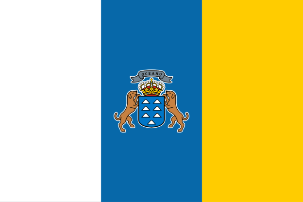 Flag of Canary Islands, Spain