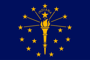 Flag of Indiana, USA