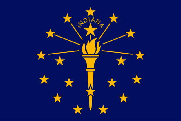 Flag of Indiana, USA