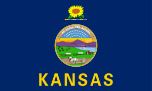 Flag of Kansas, USA