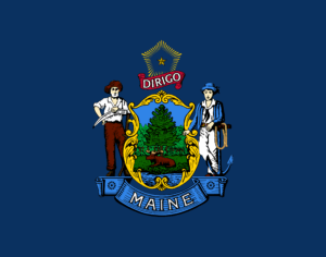 Flag of Maine, USA