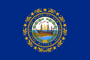 Flag of New Hampshire, USA