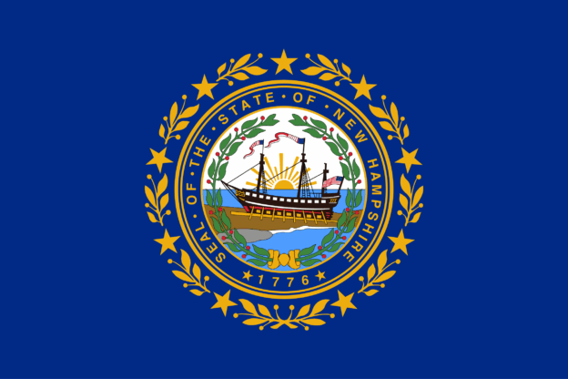 Flag of New Hampshire, USA