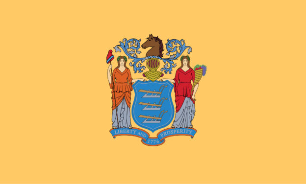 Flag of New Jersey, USA