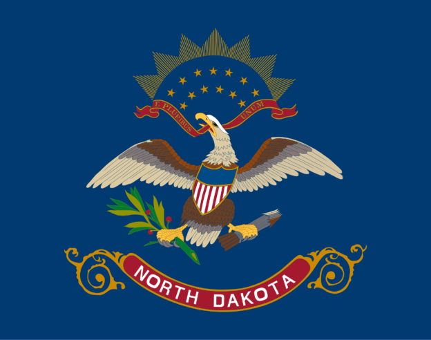 Flag of North Dakota, USA