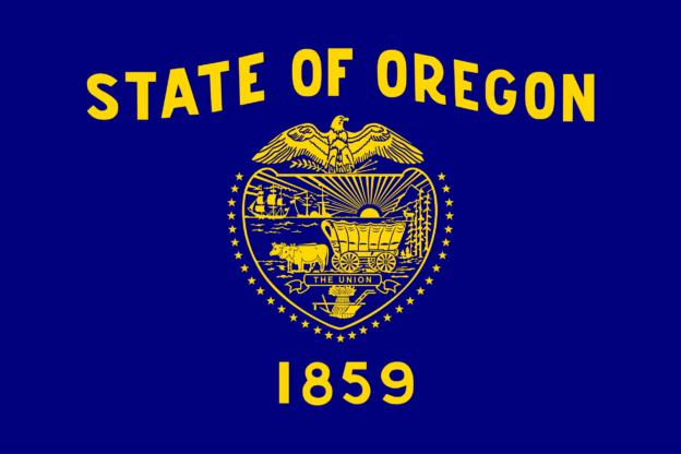 Flag of Oregon, USA