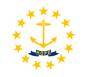 Flag of Rhode Island, USA