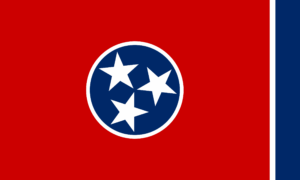 Flag of Tennessee, USA