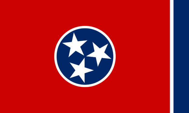 Flag of Tennessee, USA