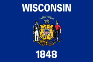 Flag of Wisconsin, USA
