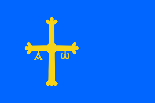 Flag of Asturias, Spain