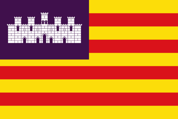 Flag of Balearic Islands, Spain