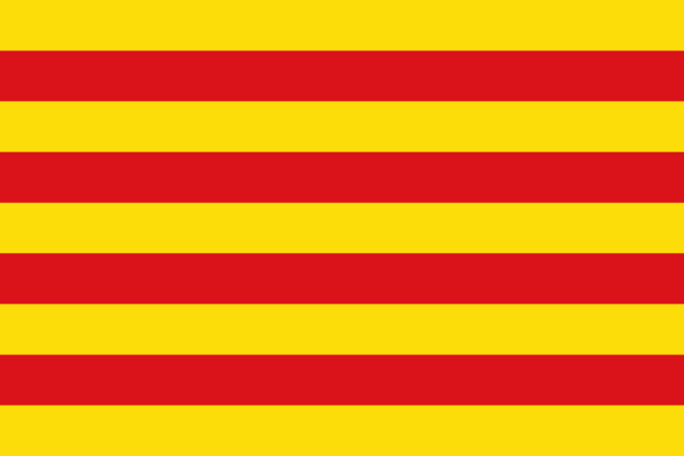 Flag of Catalonia, Spain