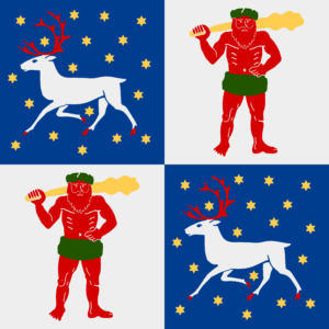Flag of Norrbotten County, Sweden
