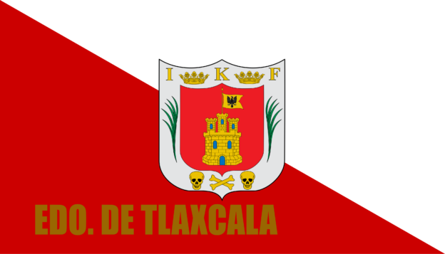 Flag of Tlaxcala, Mexiko