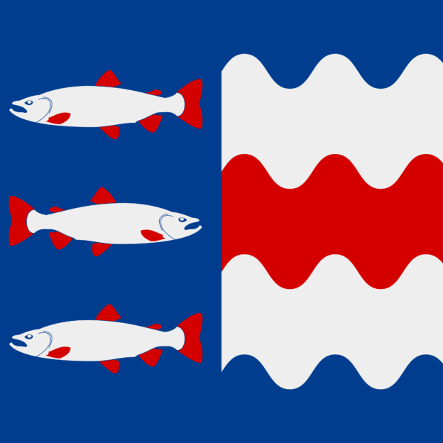 Flag of Västernorrland County, Sweden