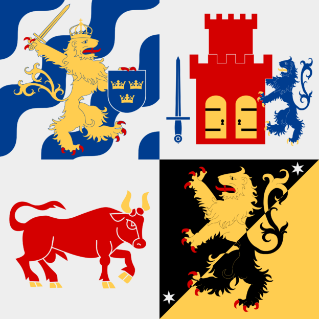 Flag of Västra Götaland County, Sweden